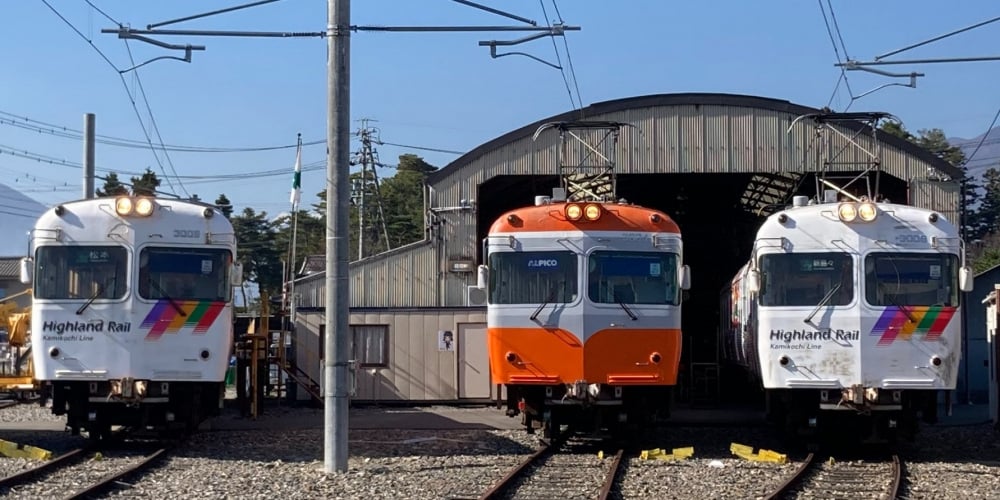 【鉄道】さようなら「モハ3007号車＋クハ3008号車」ラスト貸切運行と上高地線3000形3並び撮影会（2024/3/10開催）